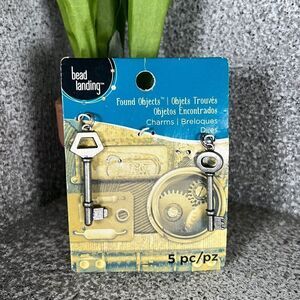 Bead Landing ‘Vintage” Key Pendants For Necklace or Jewelry Making